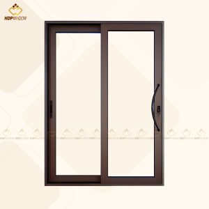 CỬA ĐI MỞ LÙA 2 CÁNH - NHÔM XINGFA CLASS A115