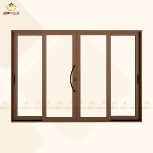 Cửa đi mở lùa 4 cánh - Nhôm Xingfa Class A115
