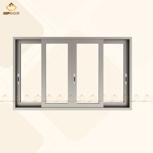 CỬA SỔ MỞ LÙA 4 CÁNH - NHÔM XINGFA CLASS A72