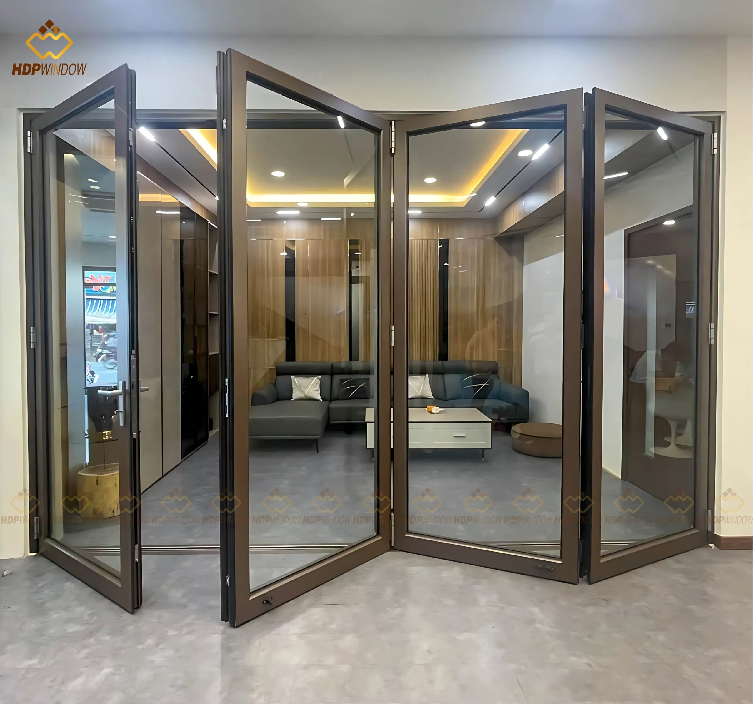 CỬA ĐI XẾP TRƯỢT 4 CÁNH - NHÔM XINGFA CLASS A80 - Ảnh 7