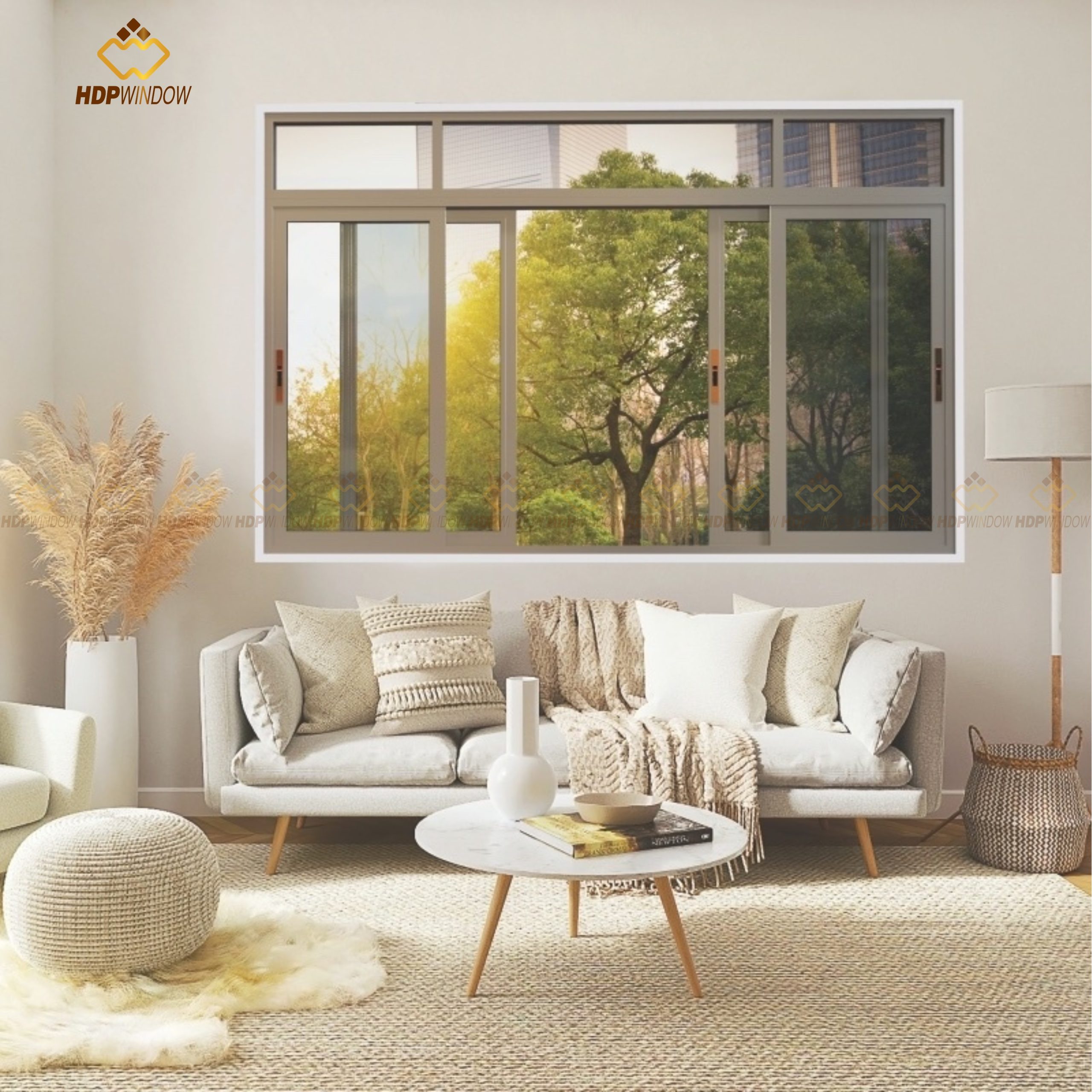 CỬA SỔ MỞ LÙA 4 CÁNH - NHÔM XINGFA CLASS A72 - Ảnh 2