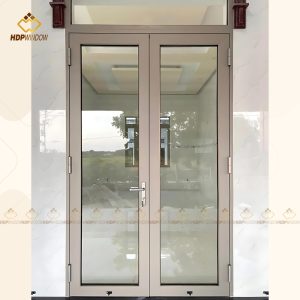 Mẫu cửa nhôm Maxpro 2 cánh làm cửa đi chính cho nhà ở, biệt thự.
