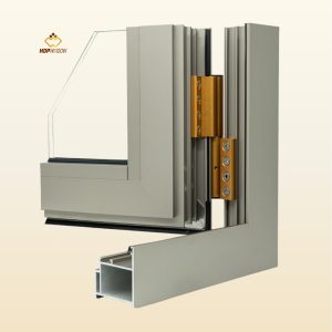 Minh họa bản lề chịu lực cao cấp, chuyên dụng cho cửa nhôm Maxpro 4 cánh.