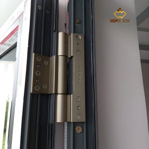 Minh họa bản lề 4D chịu lực cao cấp, chuyên dụng cho cửa nhôm Xingfa.